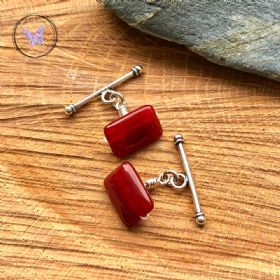 Carnelian Rectangle Cufflinks